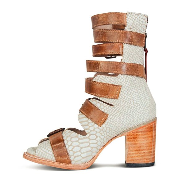 Freebird | White Snake Bond Bootie - Picture 2 of 6